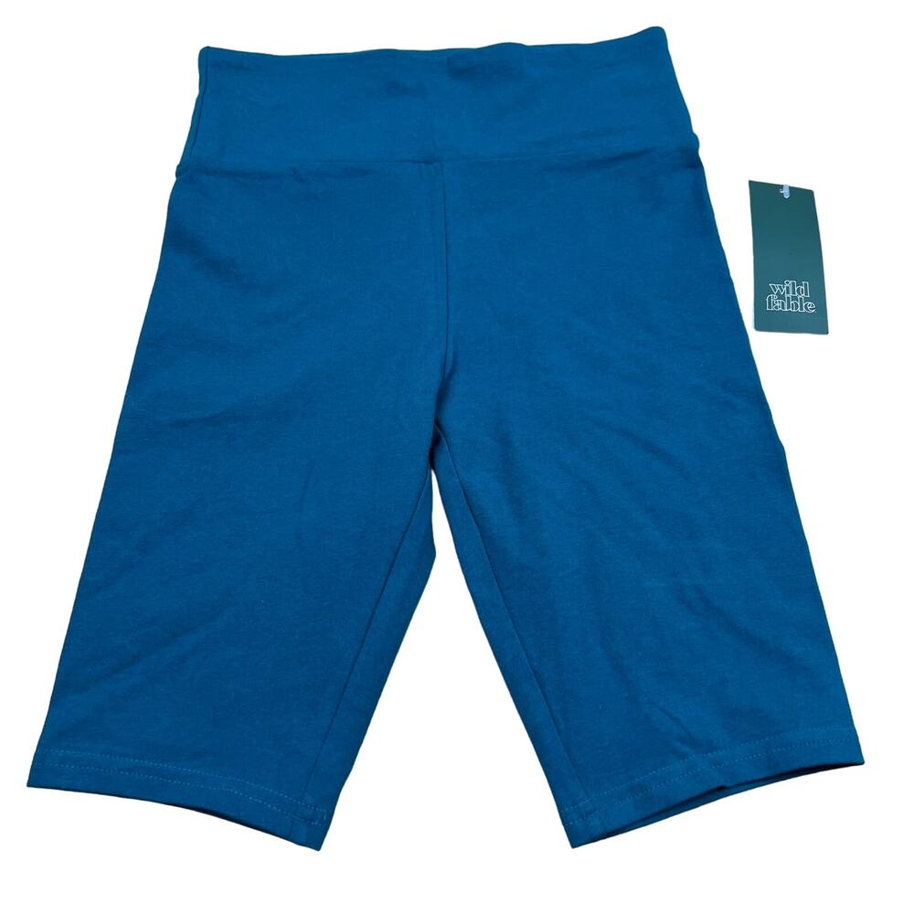 Wild Fable Women's Deep Teal Blue High Rise Bike Shorts - Size XS - NWT